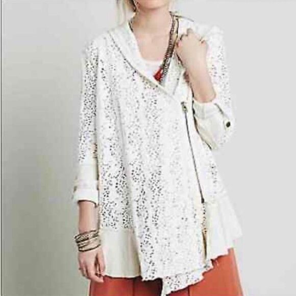 FREE PEOPLE Oversized Lacey Eyelet Cardigan (Sz S) - Picture 10 of 10